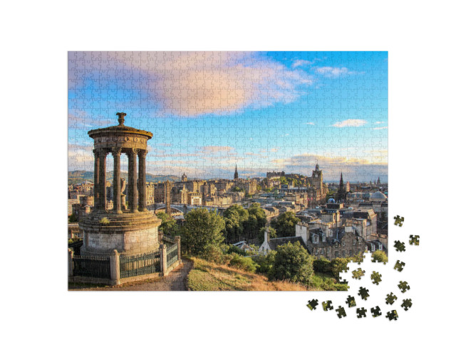 Puzzel 1000 stukjes „Edinburgh skyline: Uitzicht vanaf Calton Hill“