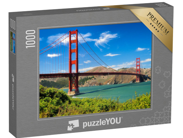 Puzzel 1000 stukjes „De wereldberoemde Golden Gate Bridge, San Francisco“