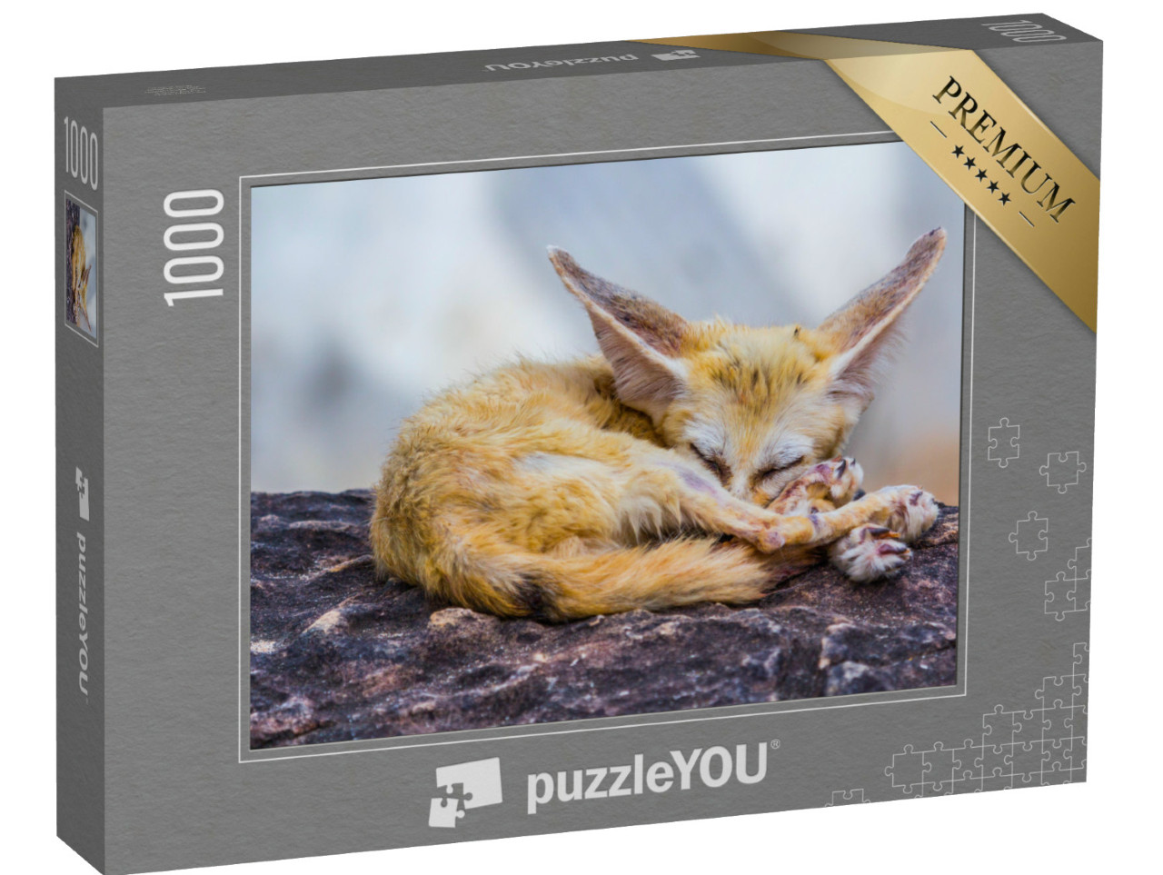 Puzzel 1000 stukjes „Kleine Fennec vos in slaap“