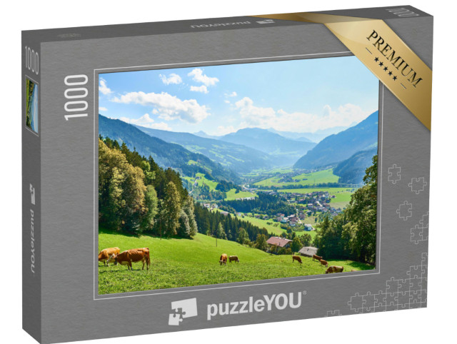 Puzzel 1000 stukjes „Prachtig Zillertal in Tirol, Oostenrijk“