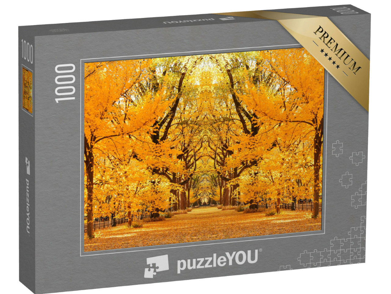 Puzzel 1000 stukjes „Central Park Herfst in Midtown Manhattan New York City“