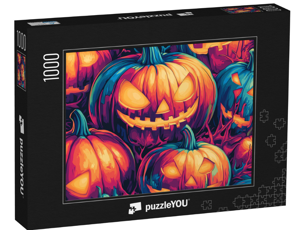 Puzzel 1000 stukjes „Pompoen, Halloween“