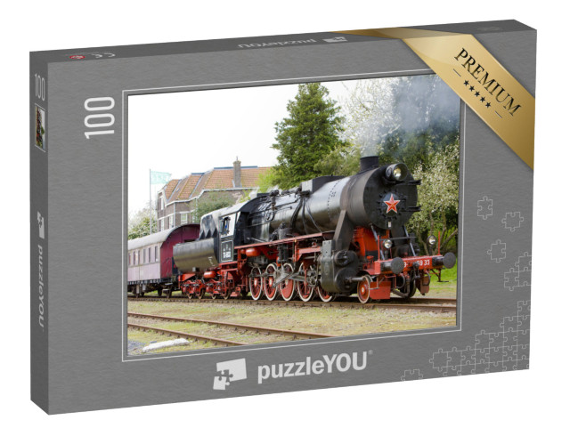 Puzzel 100 stukjes „Stoomtrein, Veendam - Stadskanaal, Nederland“