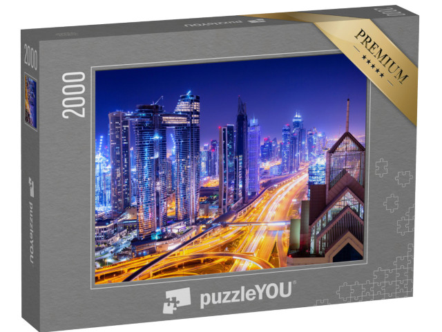 Puzzel 2000 stukjes „Dubai bij nacht“