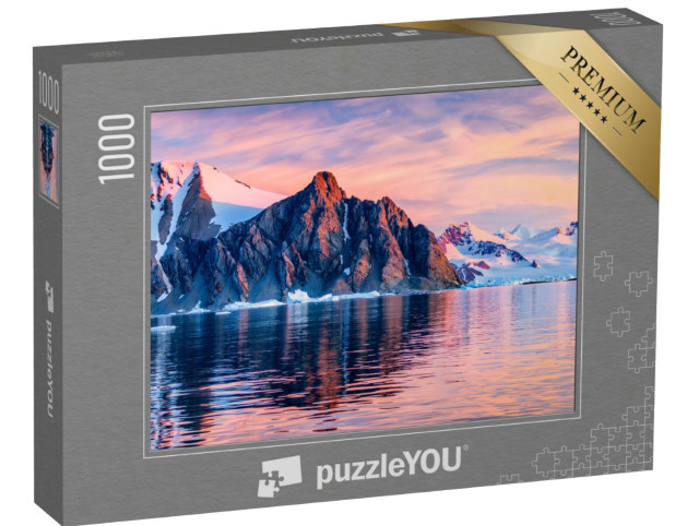 Puzzel 1000 stukjes „Een foto van een ijsberg op Antarctica“