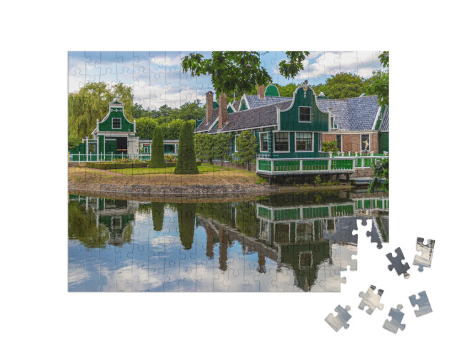 Puzzel 200 stukjes „Koopmanshuis in het Openluchtmuseum, Arnhem, Nederland“