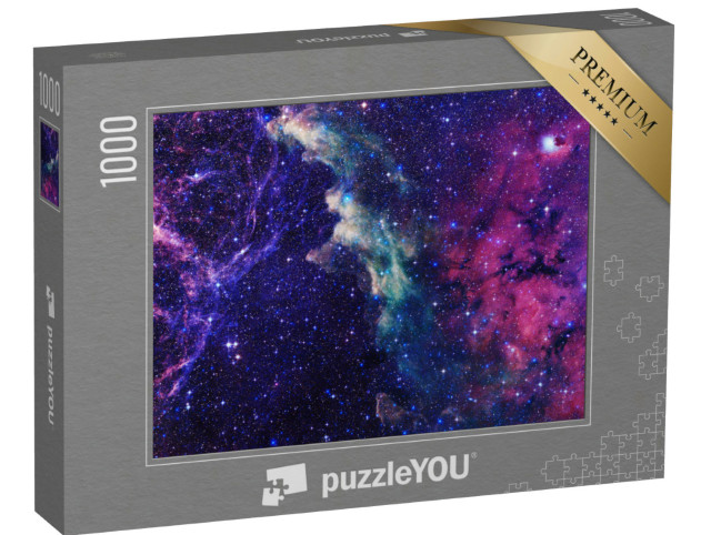 Puzzel 1000 stukjes „Universum met sterren en sterrenstelsels in de ruimte“