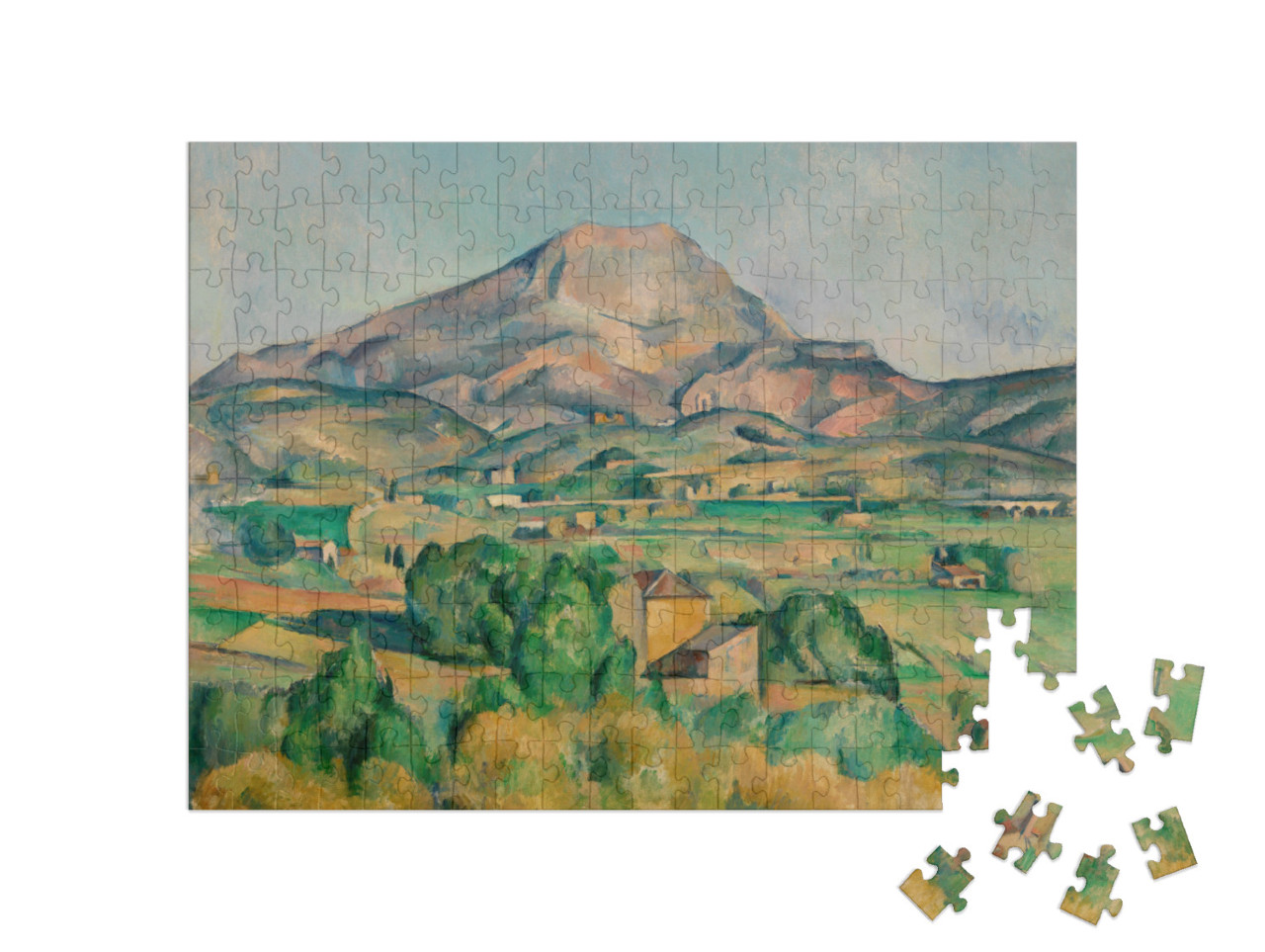 Puzzel 200 stukjes „Paul Cézanne - De berg Sainte-Victoire“