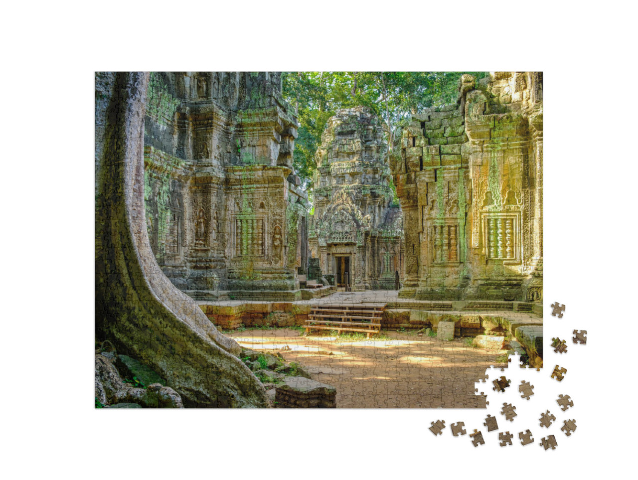 Puzzel 1000 stukjes „Ta Prohm tempel, deel van de Angkor Wat, Cambodja“