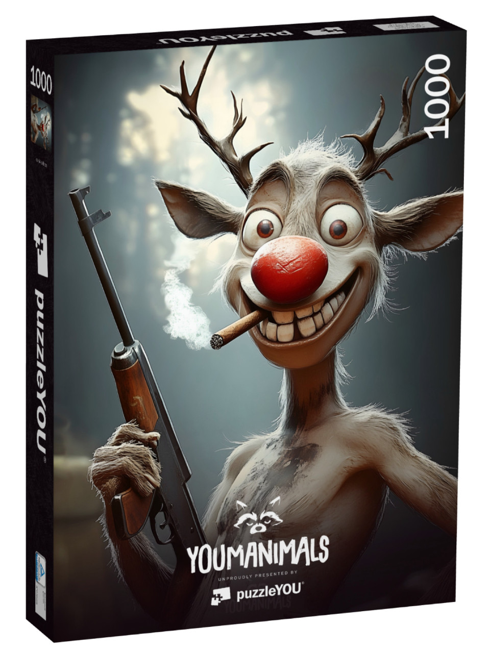 Puzzel 1000 stukjes „YOUMANIMALS: Rudolph“