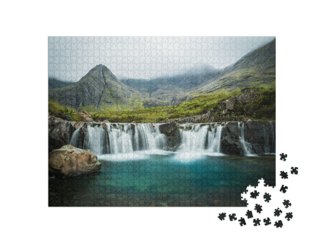 Puzzel 1000 stukjes „De feeënpoelen, Isle of Skye, Schotland“