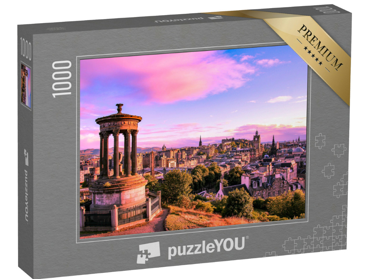 Puzzel 1000 stukjes „Skyline van Edinburgh, Schotland“