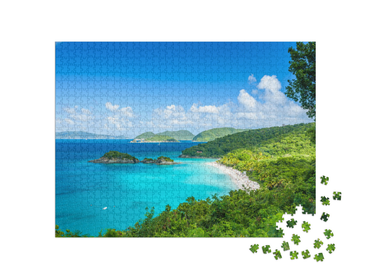 Puzzel 1000 stukjes „Trunk Bay, St. John, Amerikaanse Maagdeneilanden“