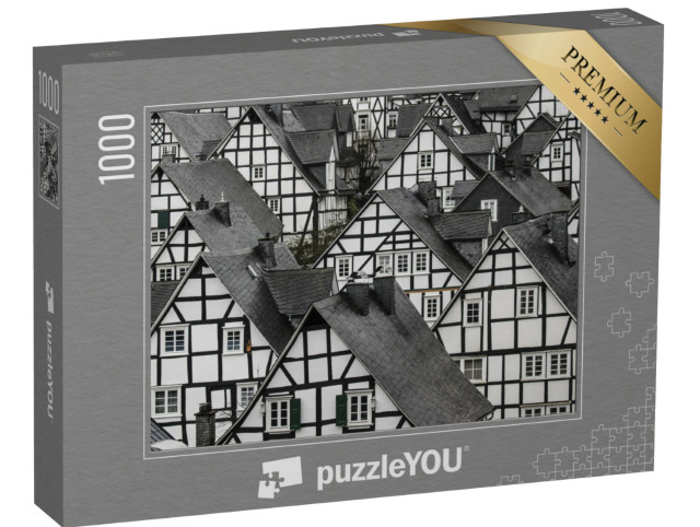 Puzzel 1000 stukjes „Traditionele vakwerkhuizen“