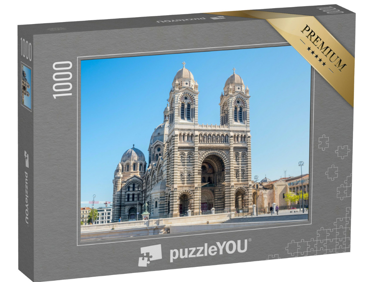 Puzzel 1000 stukjes „Kathedraal van Marseille, Frankrijk“