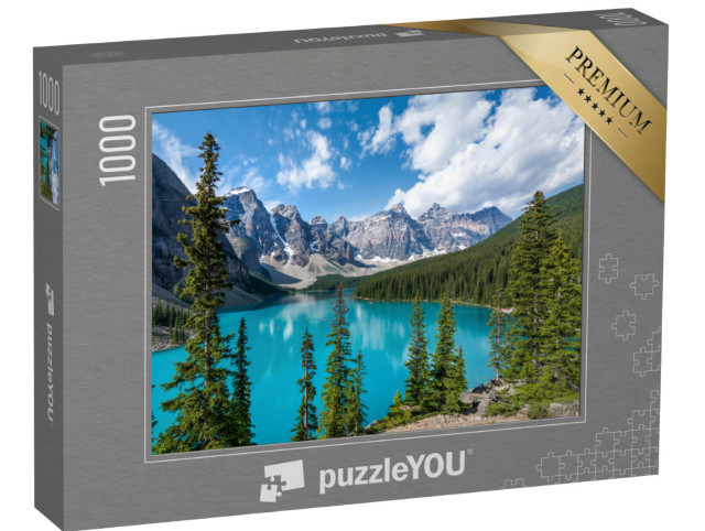 Puzzel 1000 stukjes „Moraine Lake, Banff National Park, Canadese Rocky Mountains“