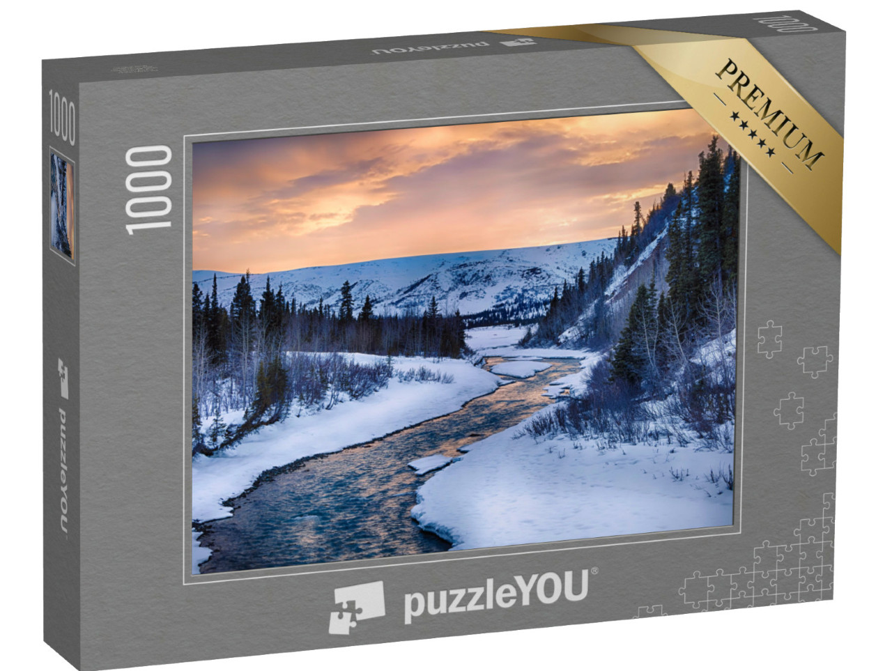 Puzzel 1000 stukjes „Helder water van Phelan Creek, Alaska, VS“