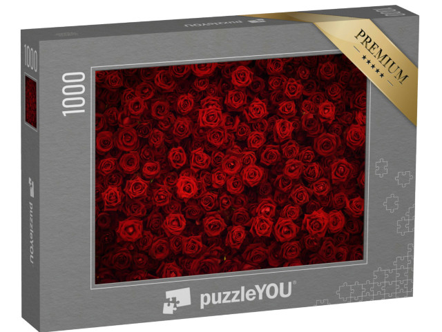 Puzzel 1000 stukjes „Rode rozen“