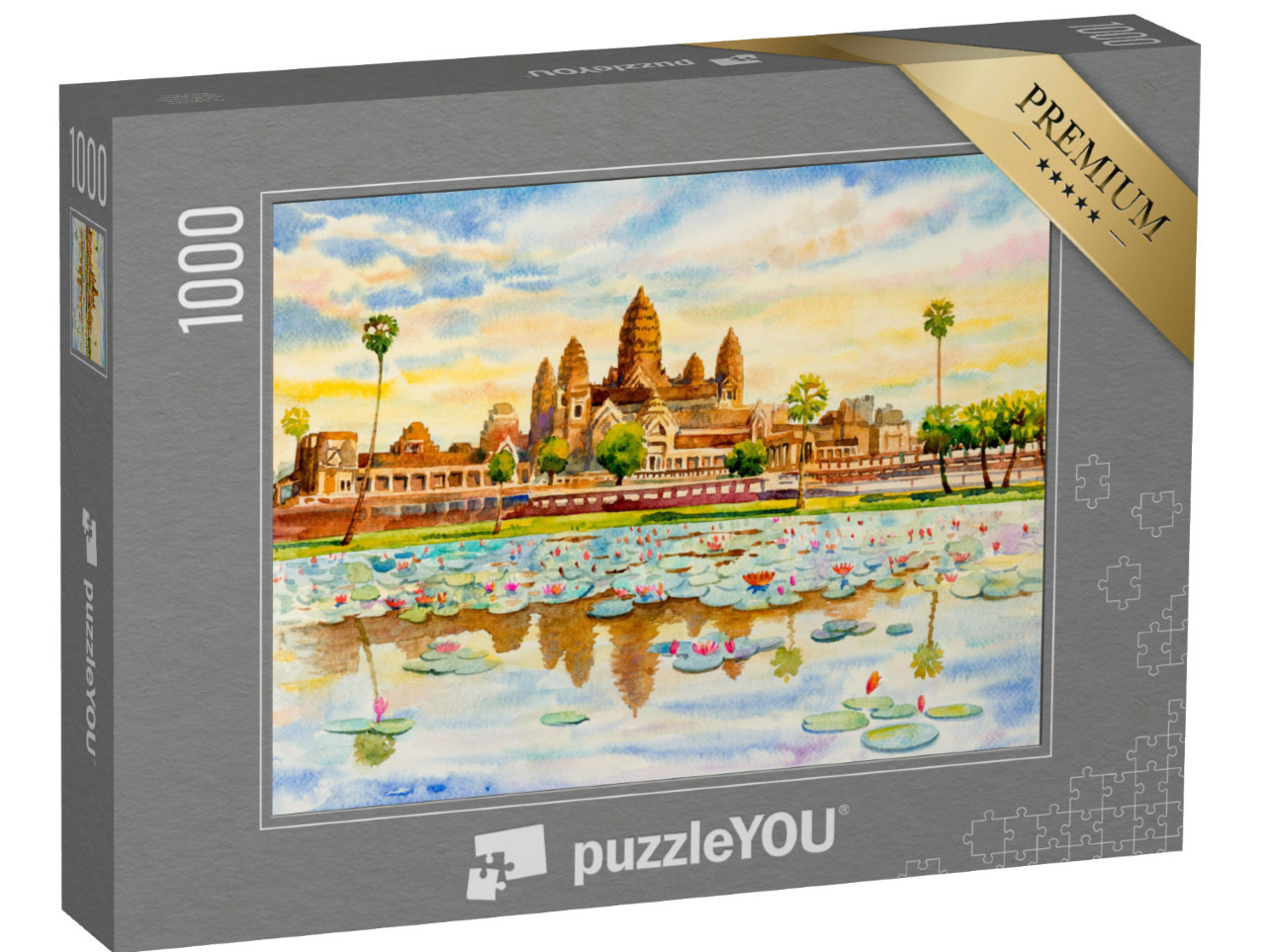 Puzzel 1000 stukjes „Angkor Wat, Cambodja“