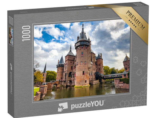 Puzzel 1000 stukjes „Kasteel De Haar in Utrecht, Nederland“