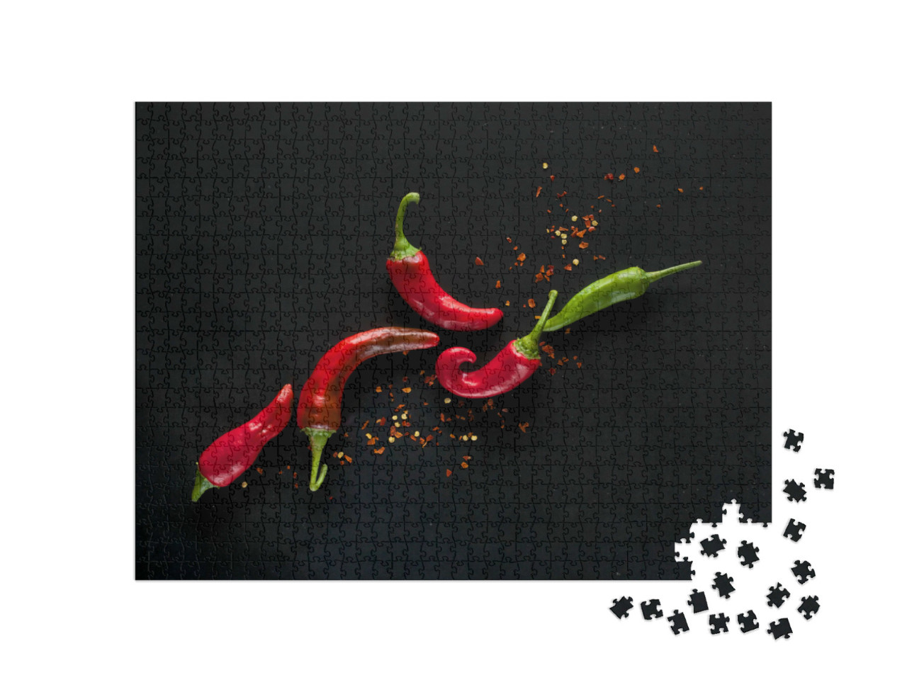 Puzzel 1000 stukjes „Chilipepers“