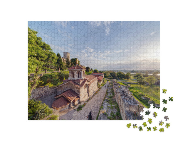 Puzzel 1000 stukjes „Belgrado Vesting en Kalemegdan Park, Belgrado, Servië“
