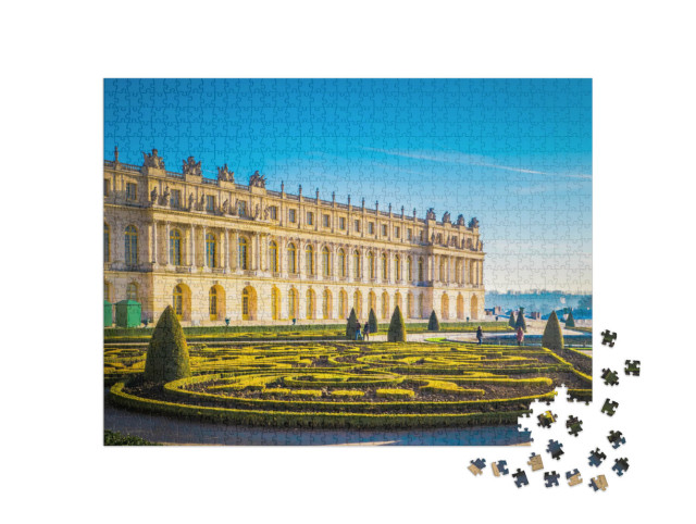 Puzzel 1000 stukjes „Versailles met prachtige tuinen, Werelderfgoed in Frankrijk“