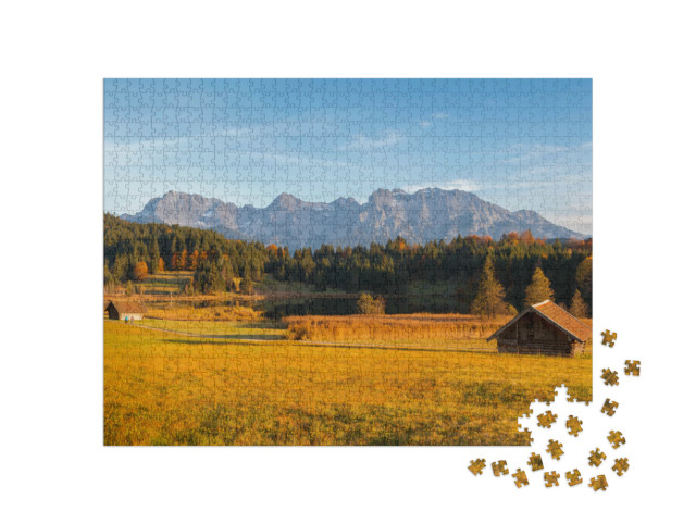 Puzzel 1000 stukjes „Prachtige bergvijver aan de Geroldsee“
