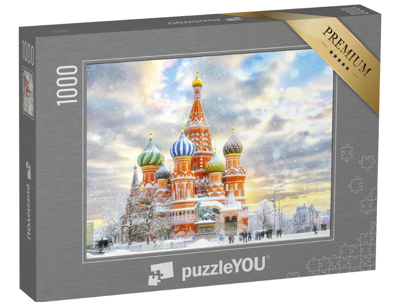 Puzzel 1000 stukjes „Moskou: het Rode Plein met de Sint-Basiliuskathedraal, Rusland“