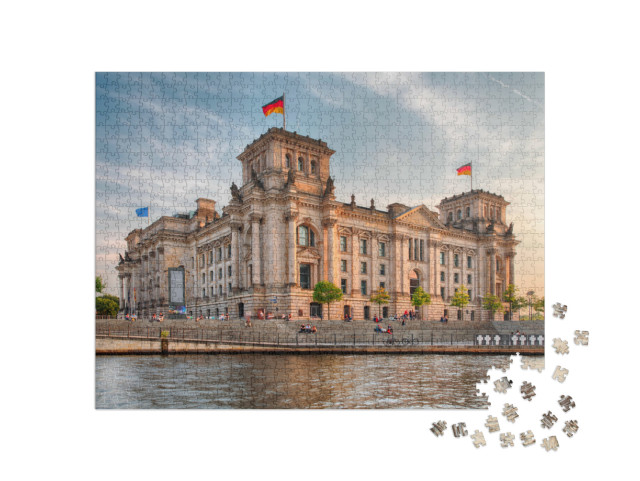 Puzzel 1000 stukjes „Het Reichstaggebouw in Berlijn als het Duitse parlement“