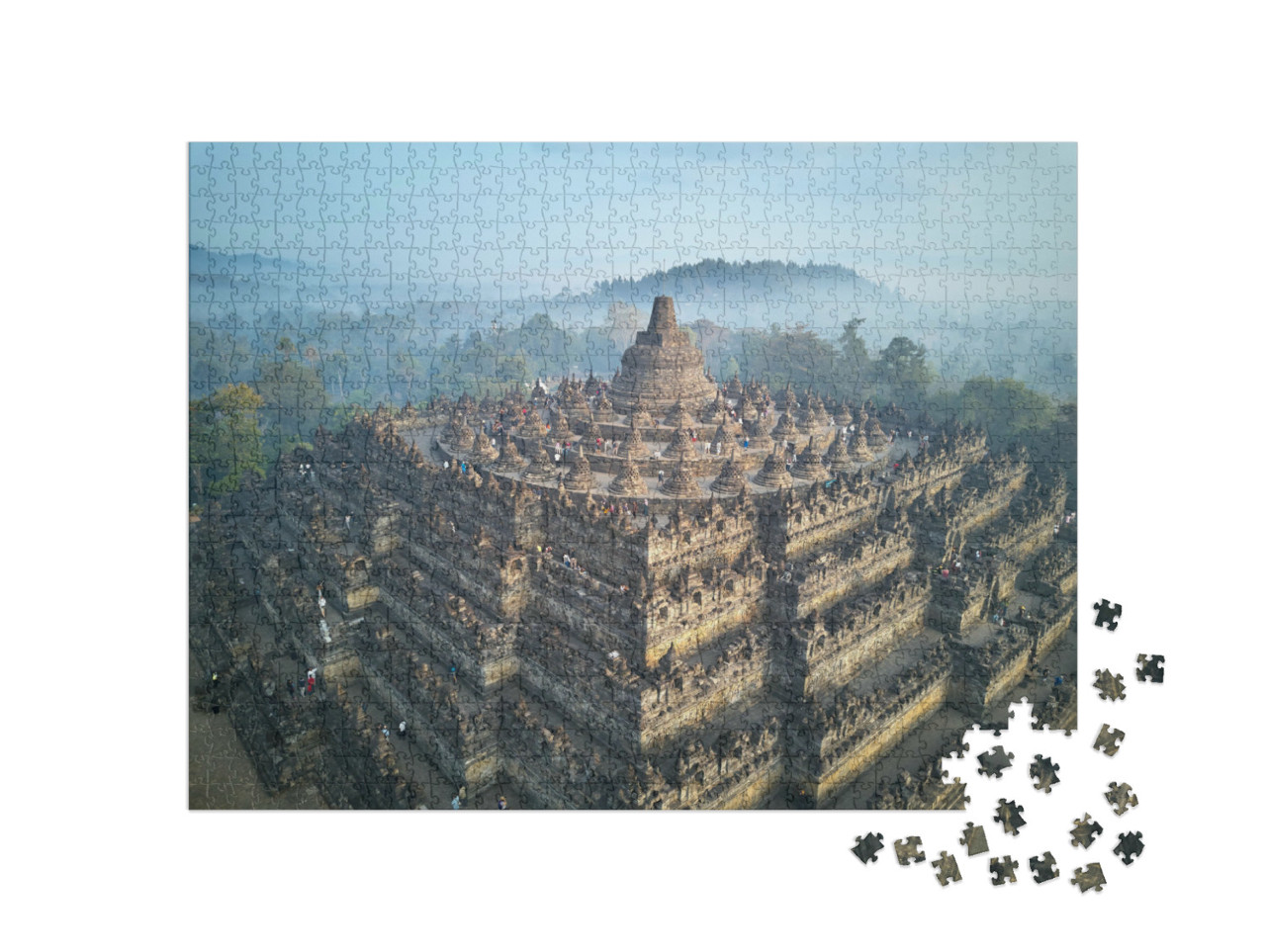Puzzel 1000 stukjes „Borobudur Boeddhistische Tempel“