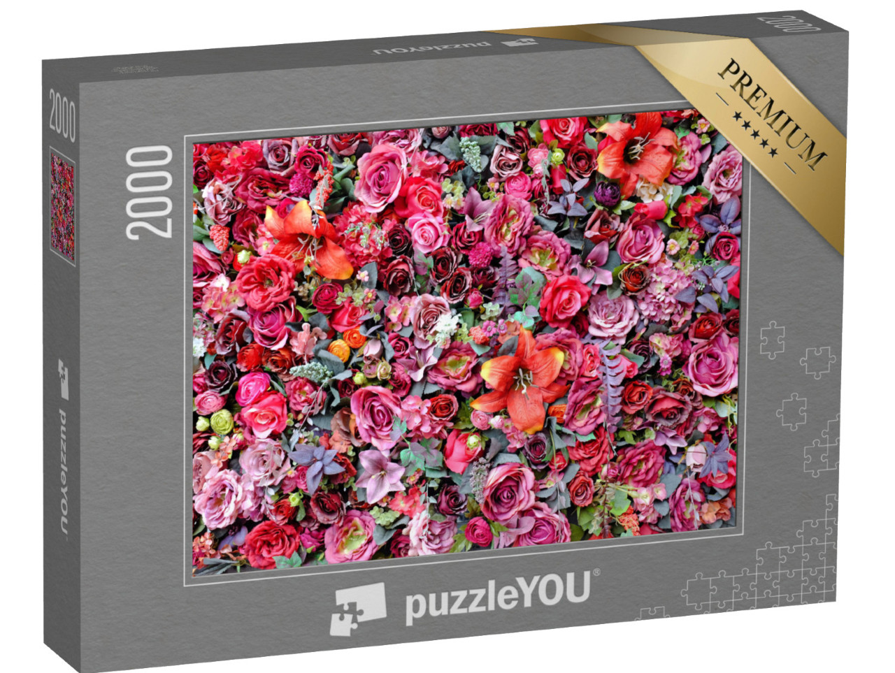 Puzzel 2000 stukjes „Rozen en lelies“