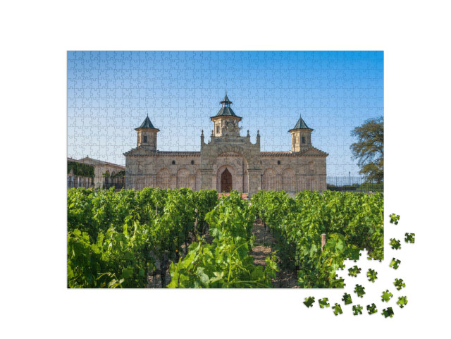 Puzzel 1000 stukjes „Het beroemde Chateau Cos D'Estournel, Bordeaux, Frankrijk“