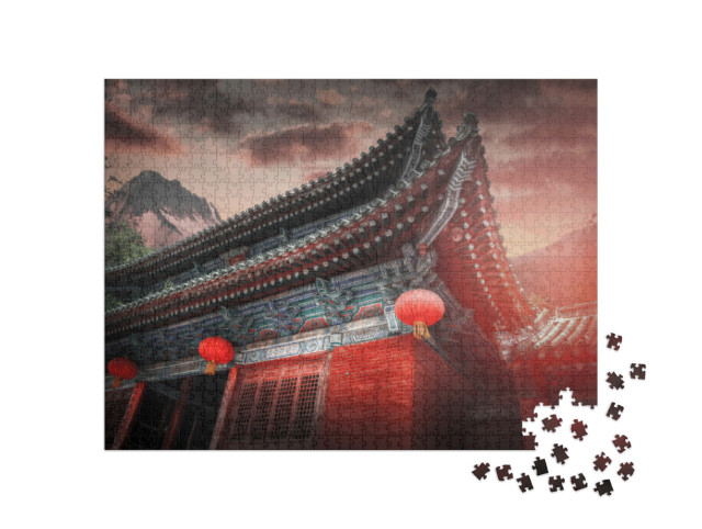 Puzzel 1000 stukjes „Shaolin is een boeddhistisch klooster, China“