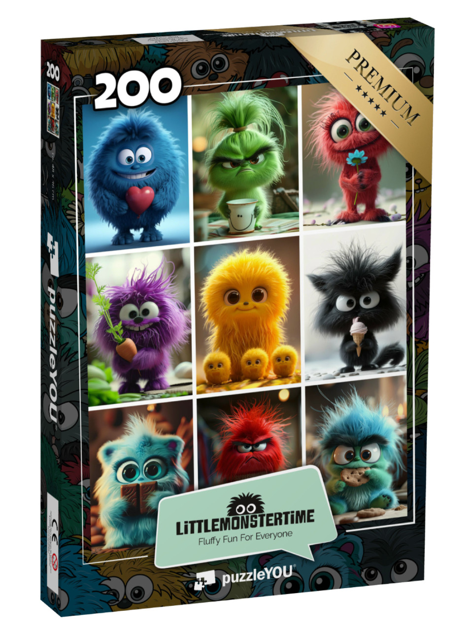 Puzzel 200 stukjes „LITTLEMONSTERTIME: Collage“