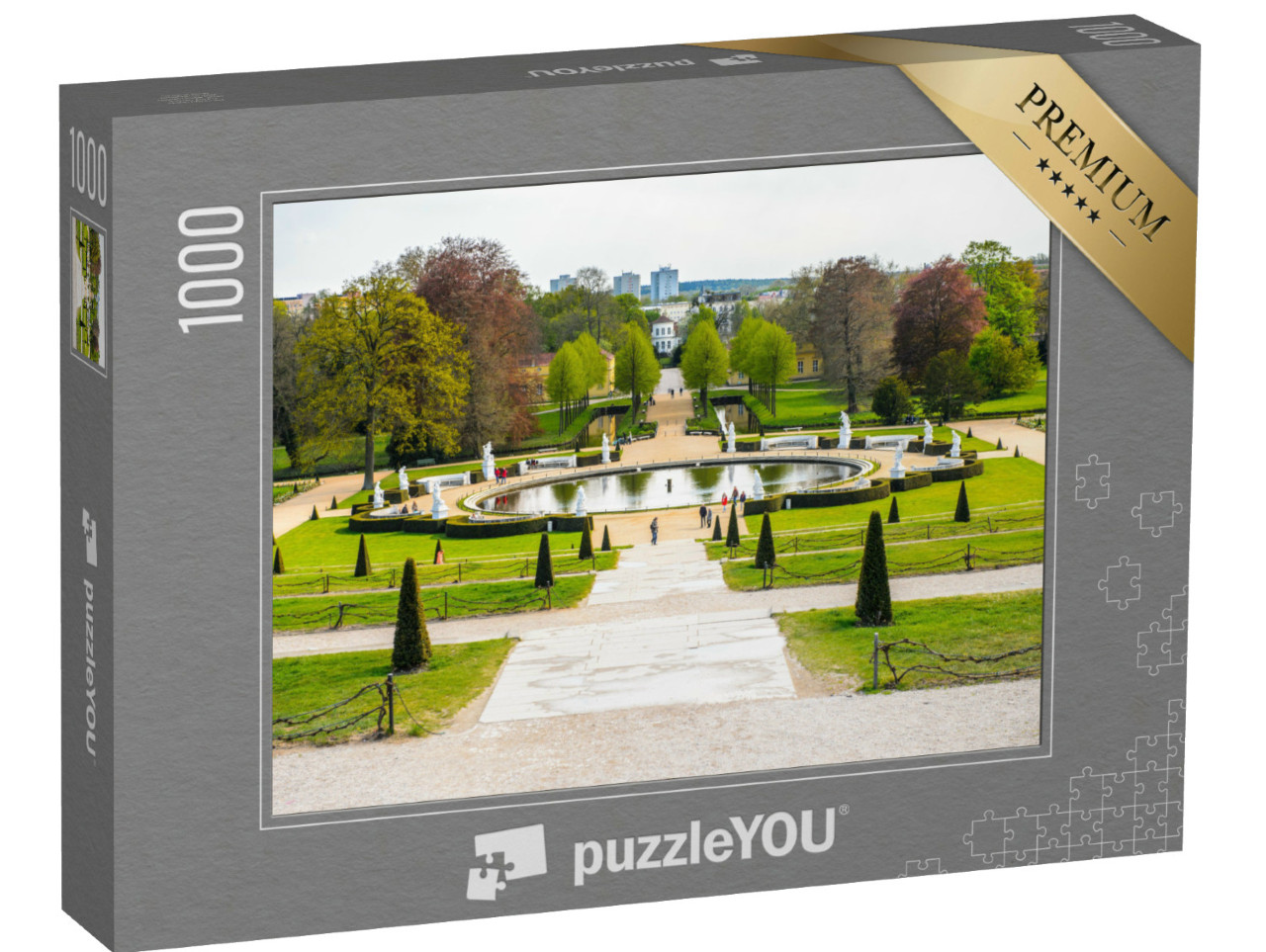 Puzzel 1000 stukjes „Tuin bij paleis Sanssouci in Potsdam“