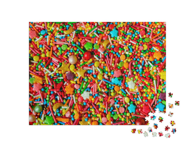 Puzzel 1000 stukjes „Kleurrijke hagelslag“