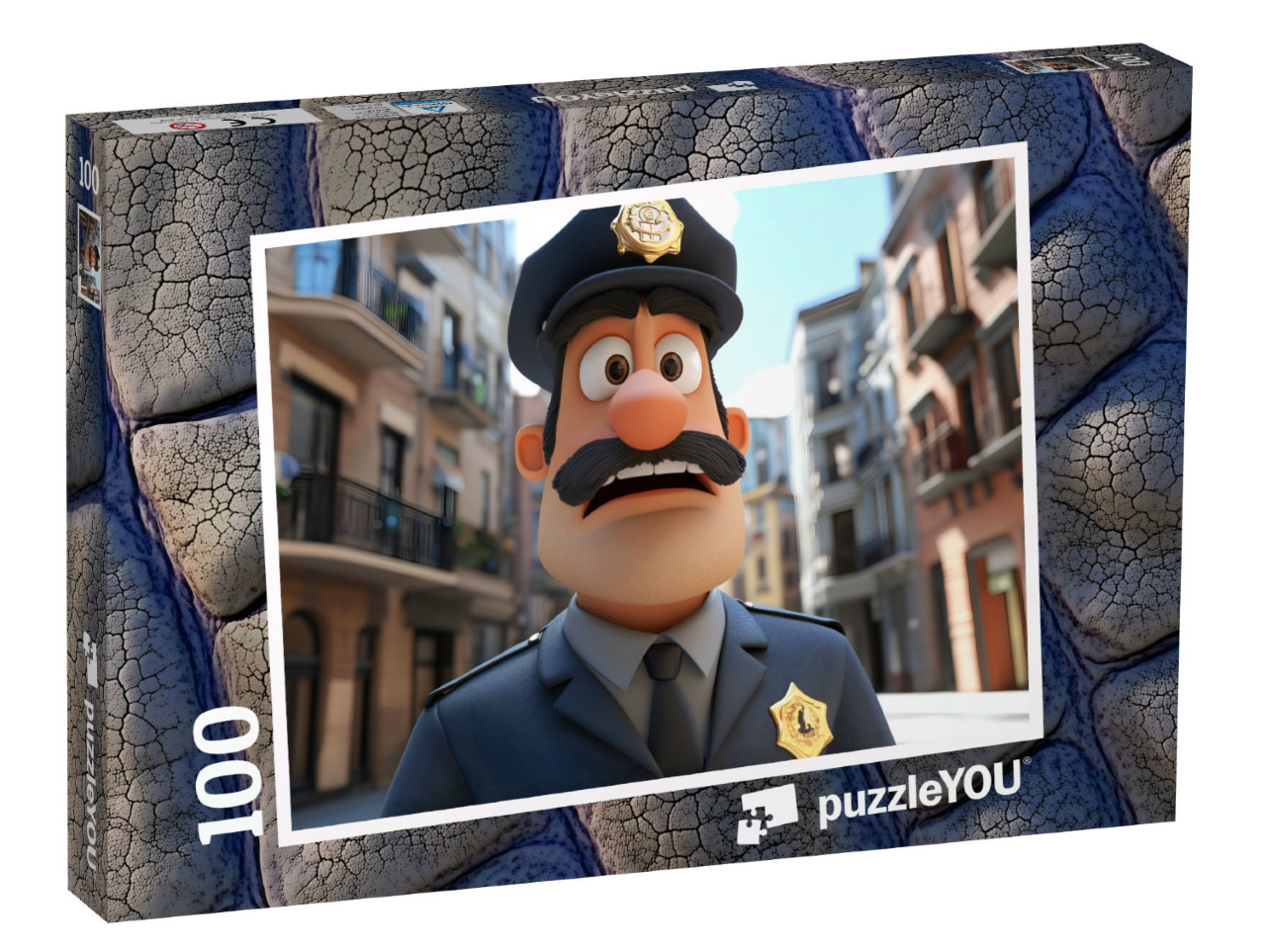 Puzzel 100 stukjes „De korpschef is woedend“