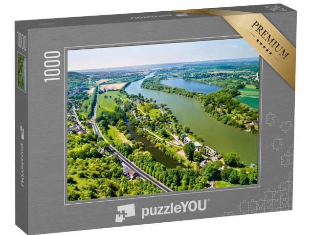 Puzzel 1000 stukjes „De Seine bij Chateau Gaillard, Frankrijk“