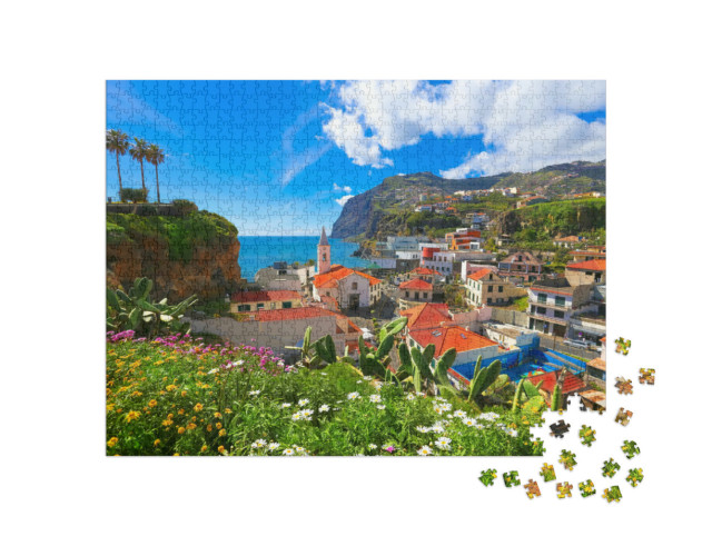 Puzzel 1000 stukjes „Camara de Lobos op het eiland Madeira, Portugal“