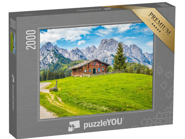 Puzzel 2000 stukjes „Traditionele alpenhut, Oostenrijk“