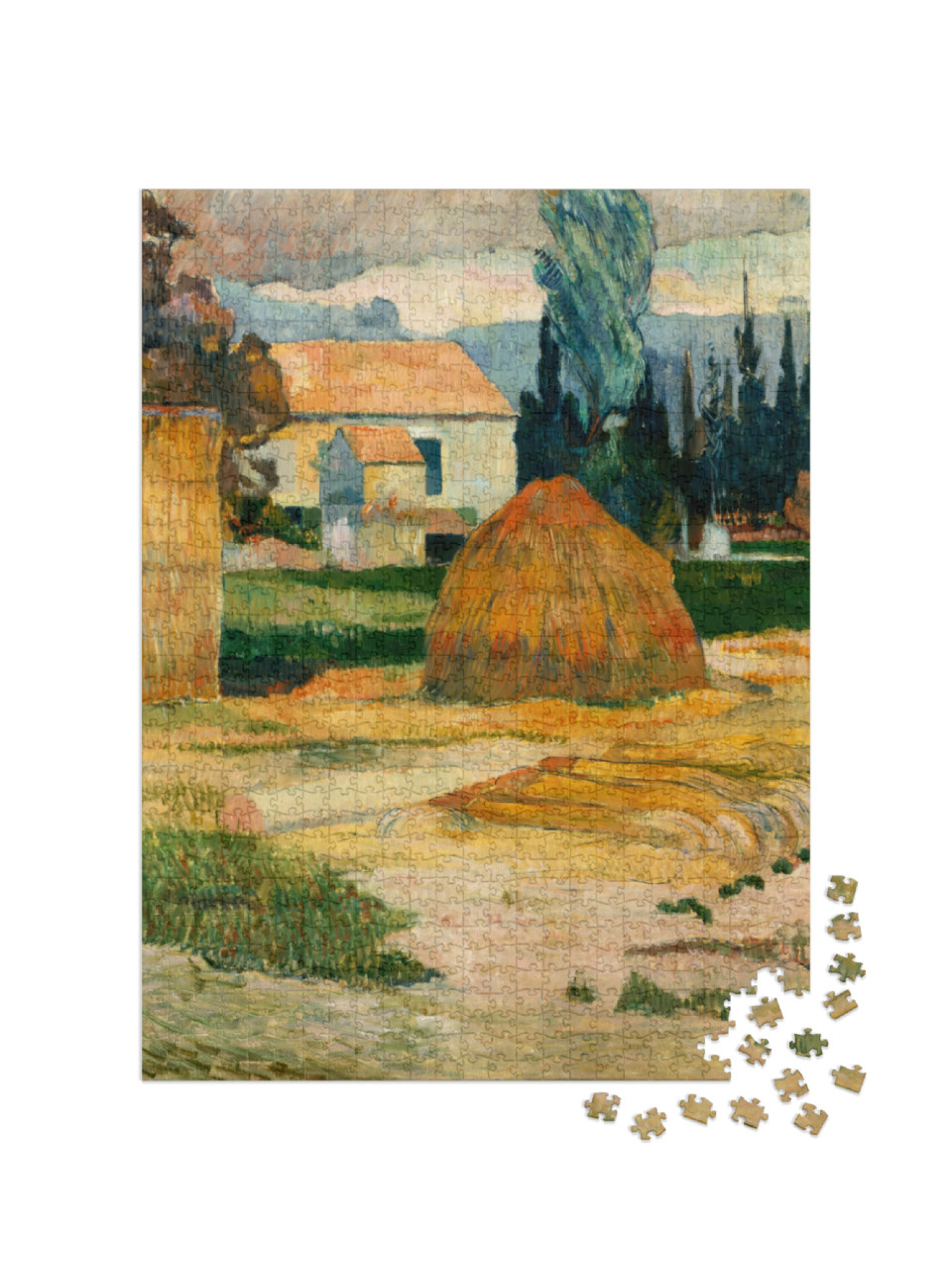 Puzzel 1000 stukjes „Paul Gauguin - Landschap bij Arles“