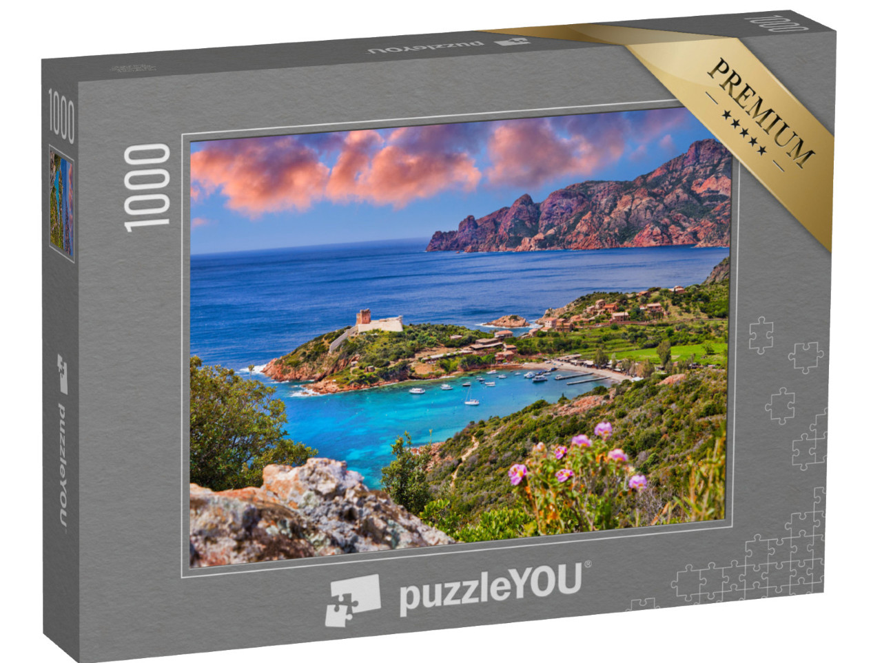 Puzzel 1000 stukjes „Girolata Baai op het eiland Corsica, Frankrijk“