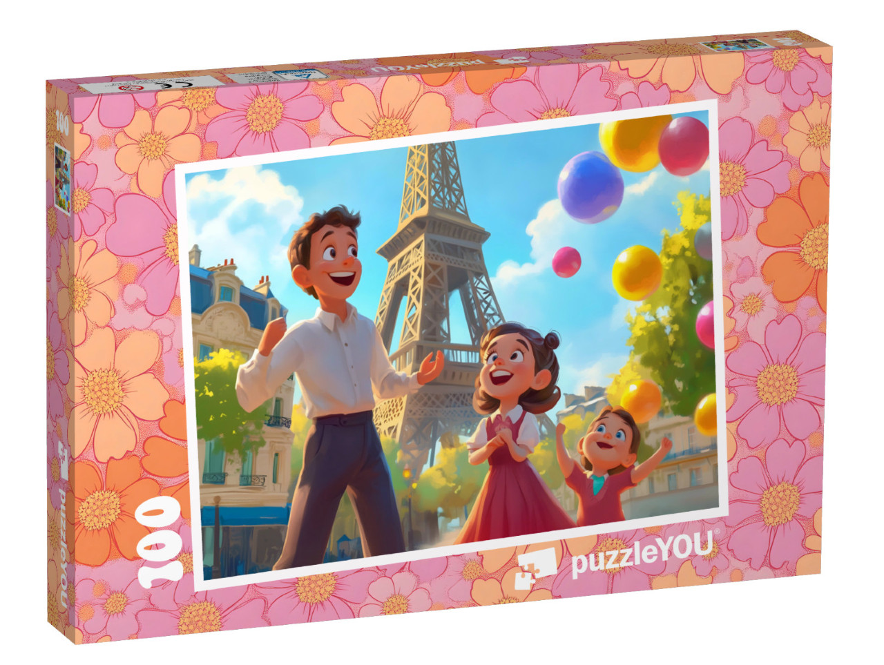 Puzzel 100 stukjes „Familie, kunst en magie in Parijs“