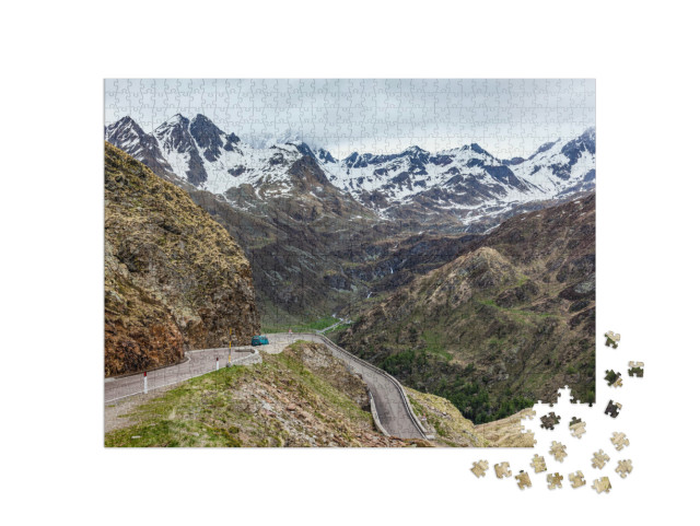 Puzzel 1000 stukjes „Timmelsjoch“