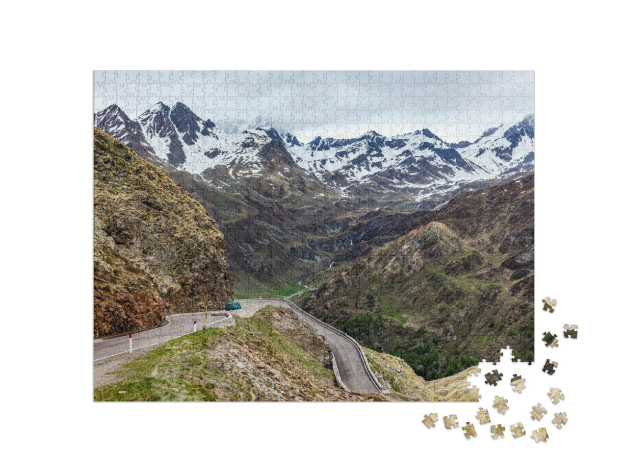 Puzzel 1000 stukjes „Timmelsjoch“