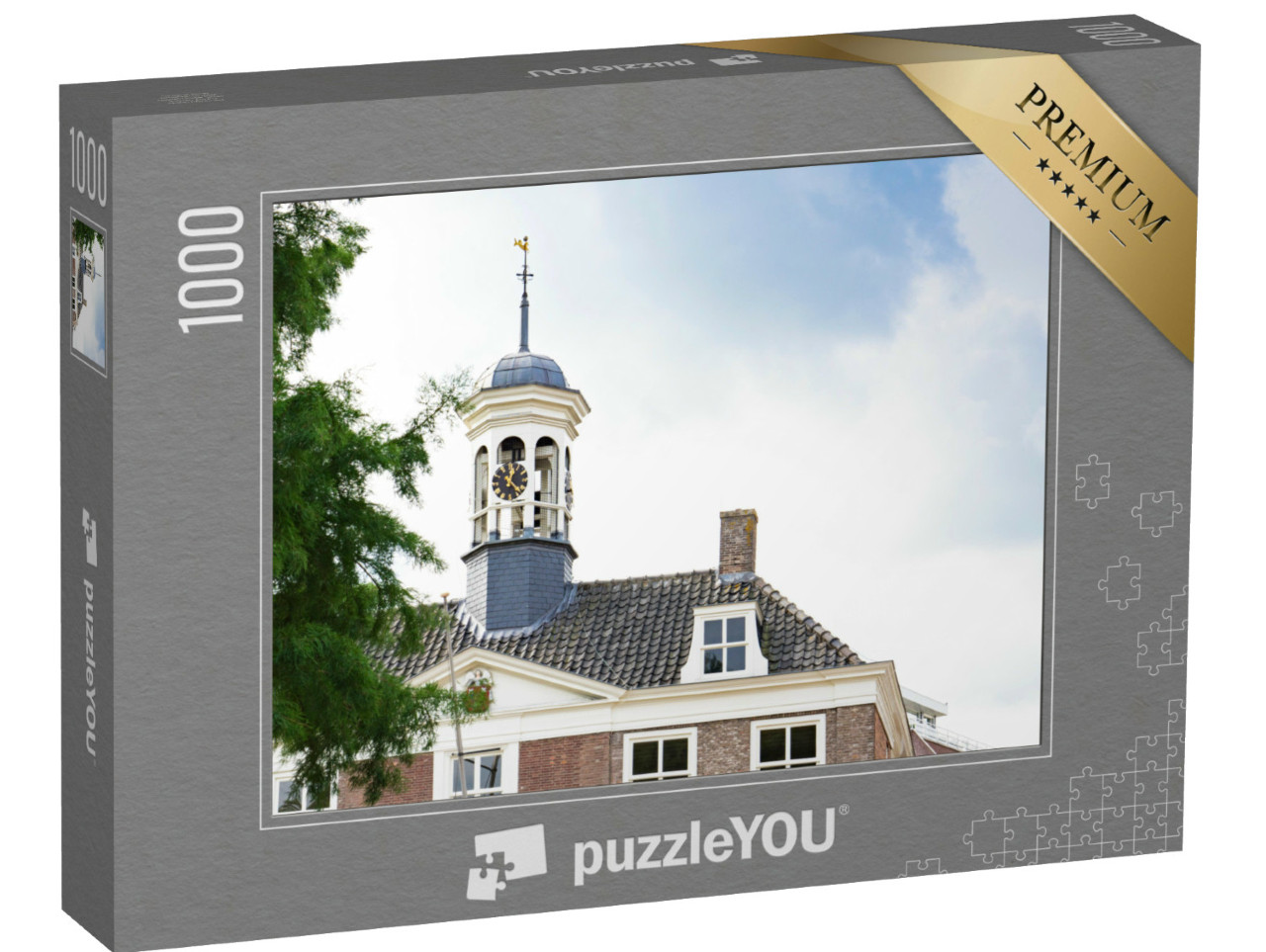 Puzzel 1000 stukjes „Oud gemeentehuis in Dinteloord“