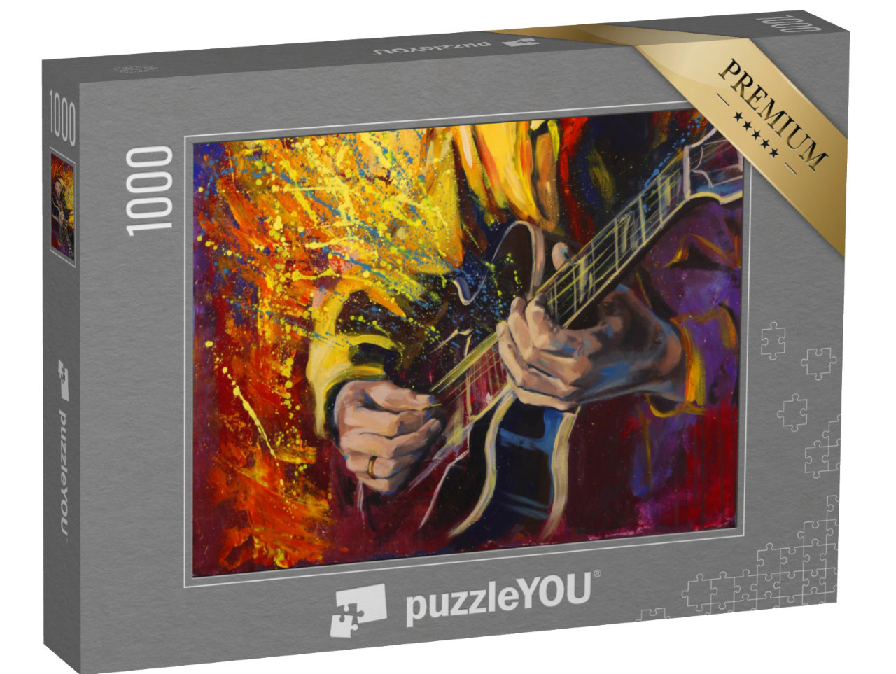 Puzzel 1000 stukjes „Jazz gitaristen handen“