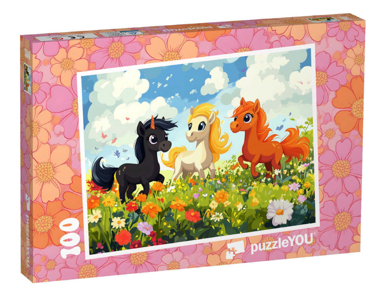 Puzzel 100 stukjes „Paardenvrienden voor altijd“