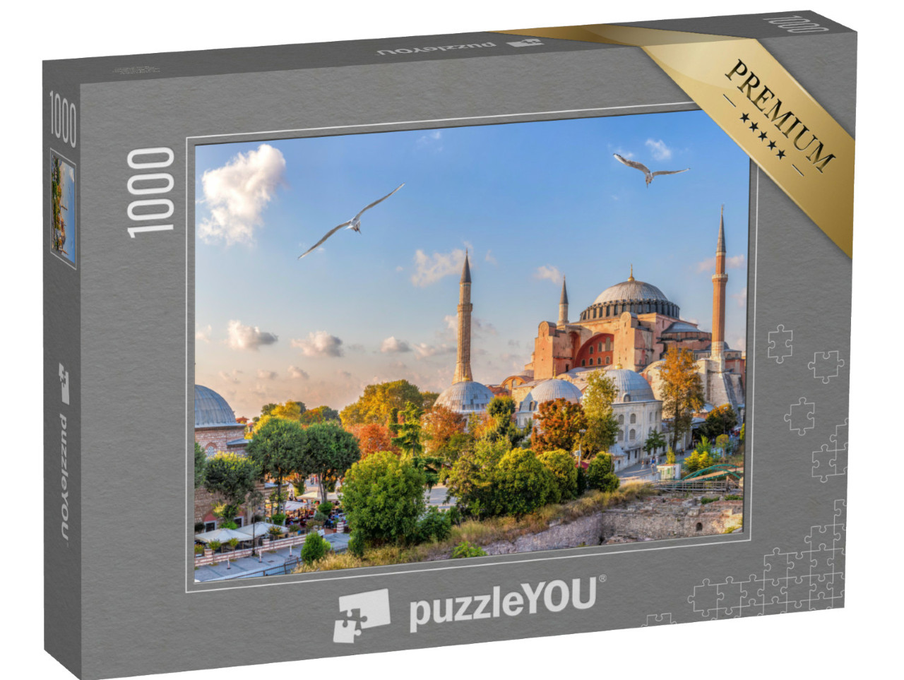 Puzzel 1000 stukjes „Uitzicht op de Hagia Sophia, Istanbul, Turkije“